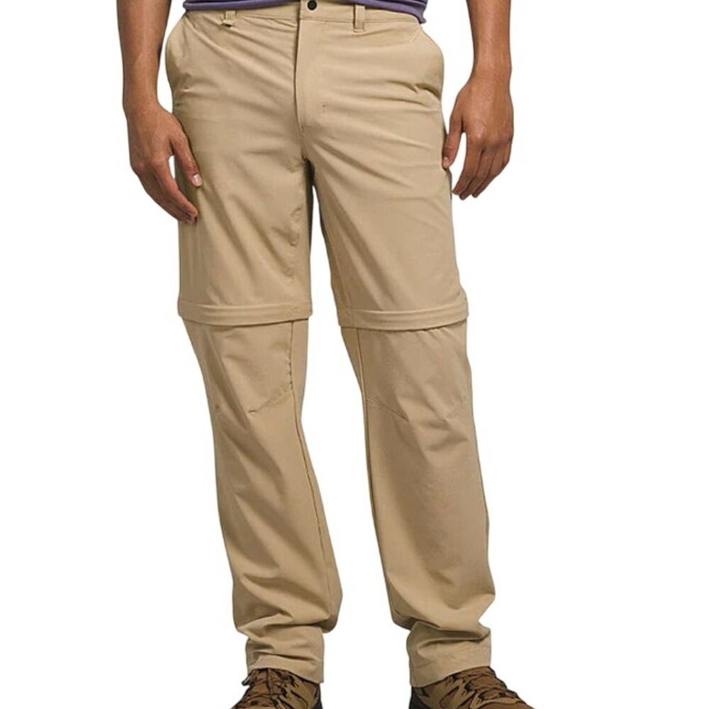 The North Face Paramount Trail Convertible Cargo Belted Pants Khaki Men's 36 EUC